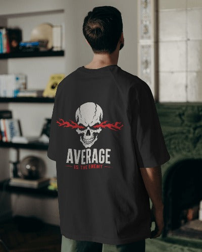 Unisex Oversized Standard T-Shirt| Average is the Enemy